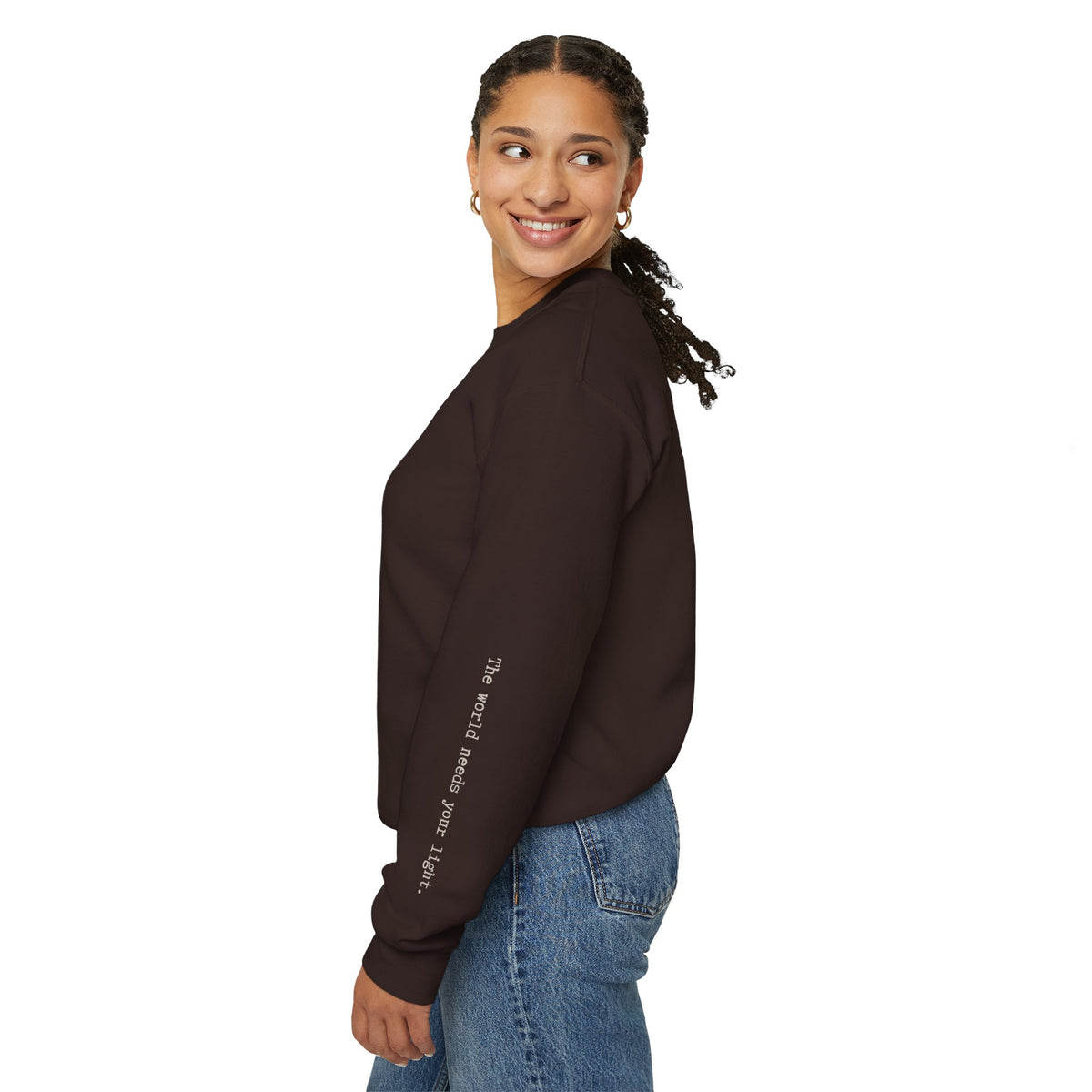 Human Sunshine | Unisex Graphic Crewneck | Affirmation Sweatshirt | The MindfulMe Company