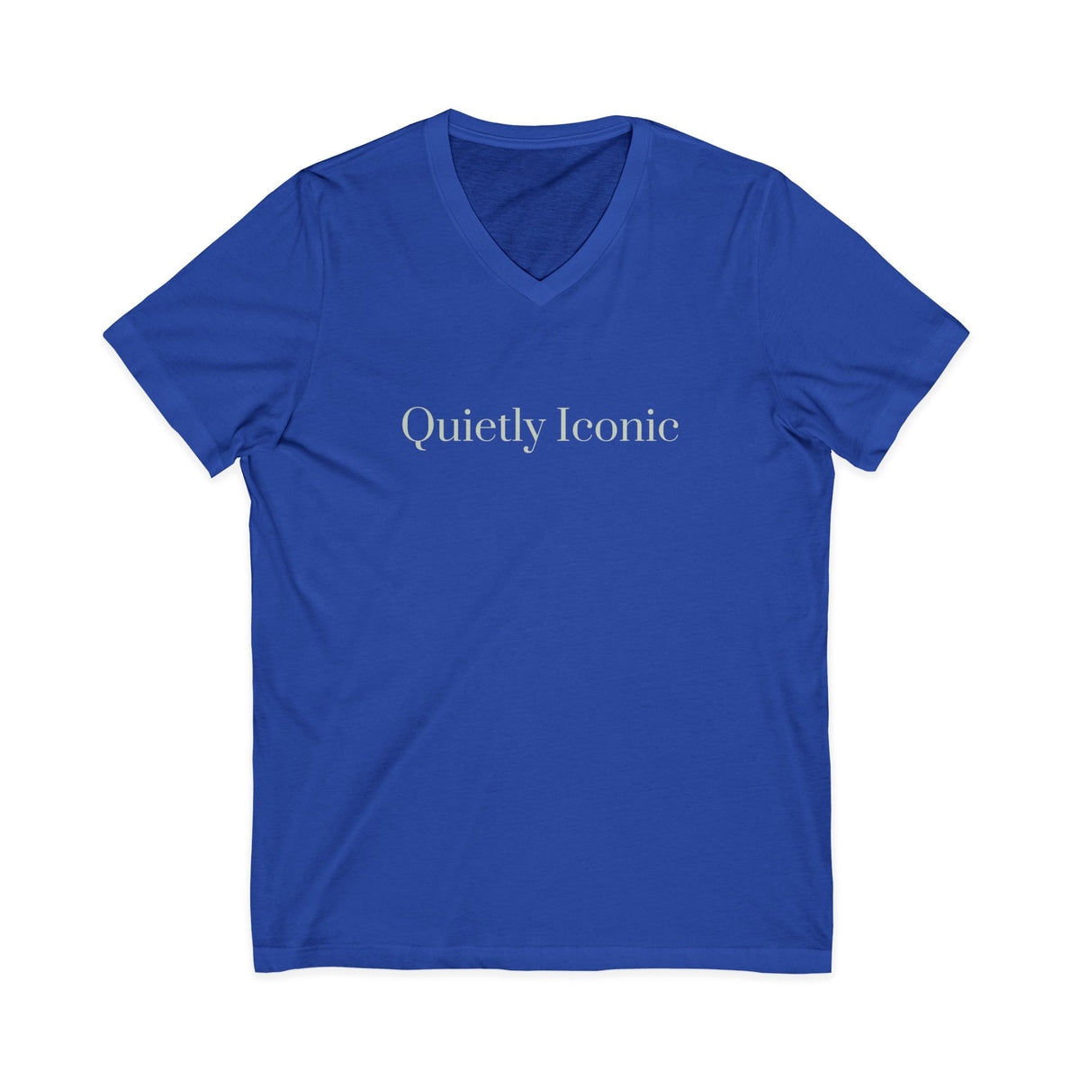 Quietly Iconic | Unisex V-neck | Affirmation T-shirt | The MindfulMe Company