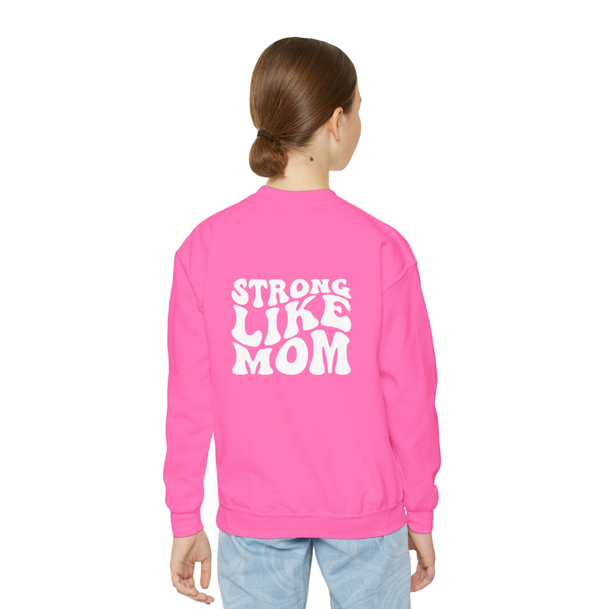 Mini & Me | Strong Like Mom | Youth Crewneck Sweatshirt