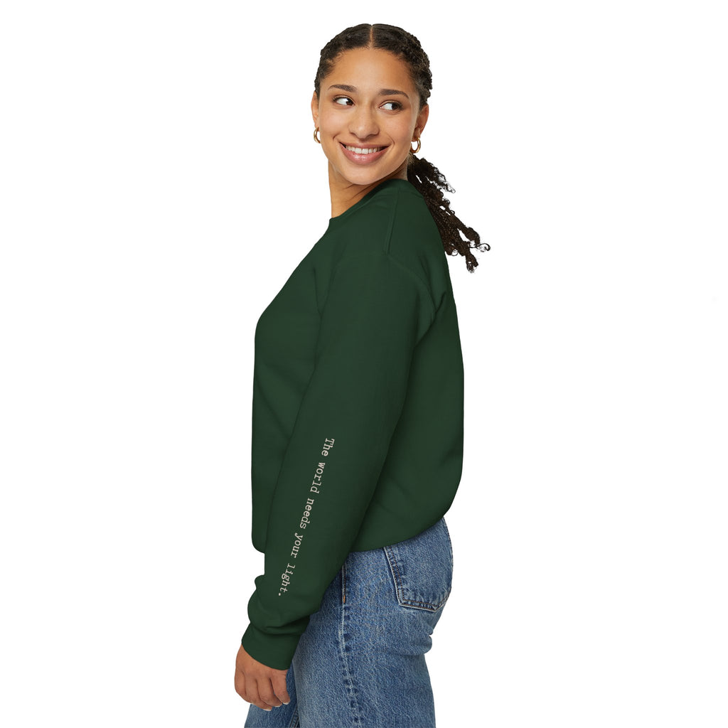 Human Sunshine | Unisex Graphic Crewneck | Affirmation Sweatshirt | The MindfulMe Company