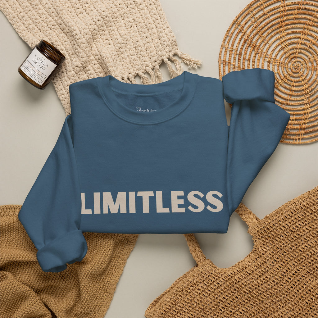 Limitless | Unisex Graphic Crewneck | Affirmation Sweatshirt | The MindfulMe Company