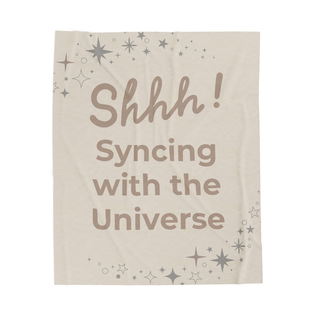 Throw Blanket - Syncing with the Universe - Soft Sand