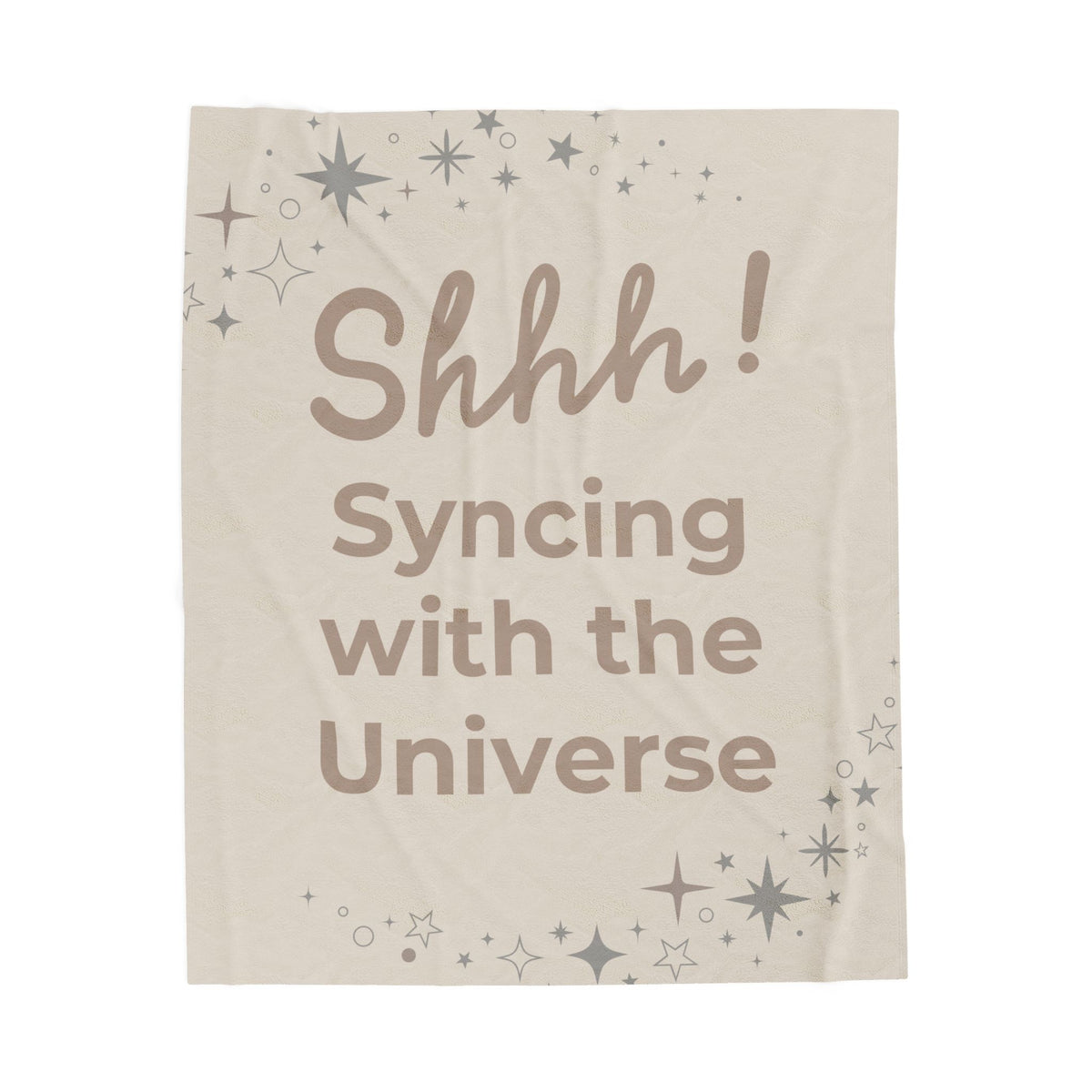 Throw Blanket - Syncing with the Universe - Soft Sand