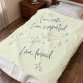 Throw Blanket - Safe Supported Loved - Lemon Icing
