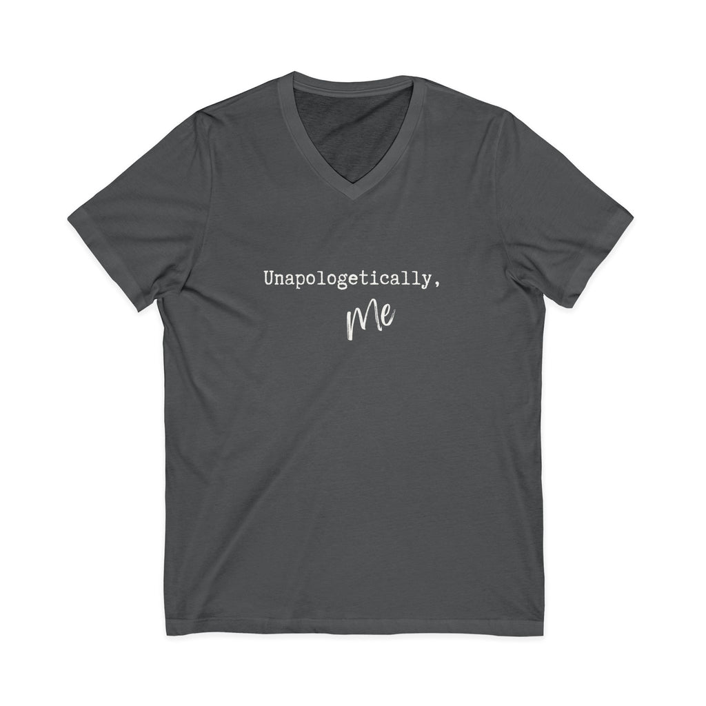 Unapologetically ME | Unisex Graphic V-Neck | Affirmation T-shirt | The MindfulMe Company