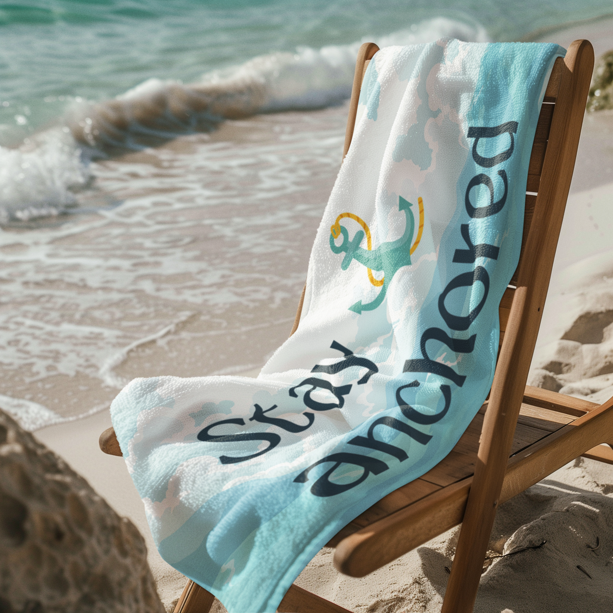 Beach Towel - Stay Anchored