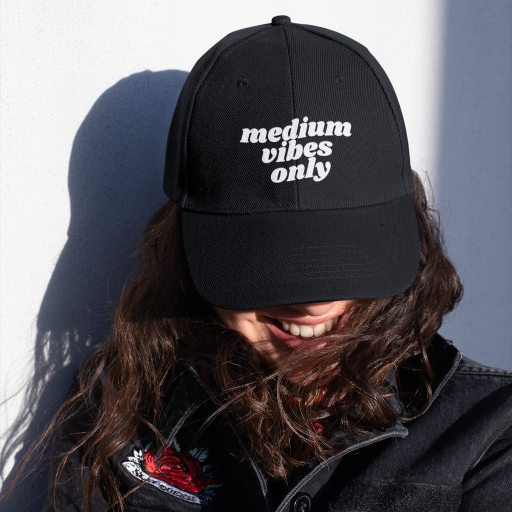 Medium Vibes Only - Baseball Cap - DTG