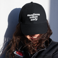 Medium Vibes Only - Baseball Cap - DTG