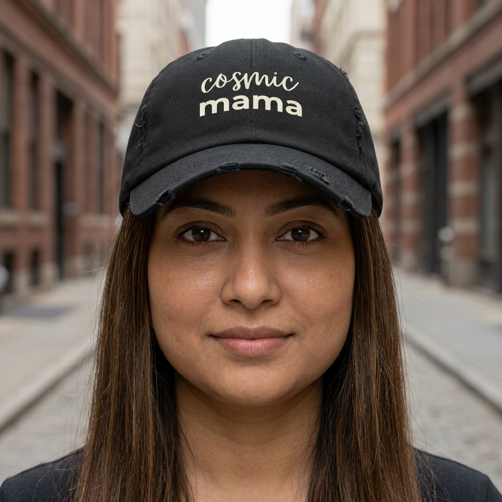 Cosmic Mama - Distressed Hat - DTG