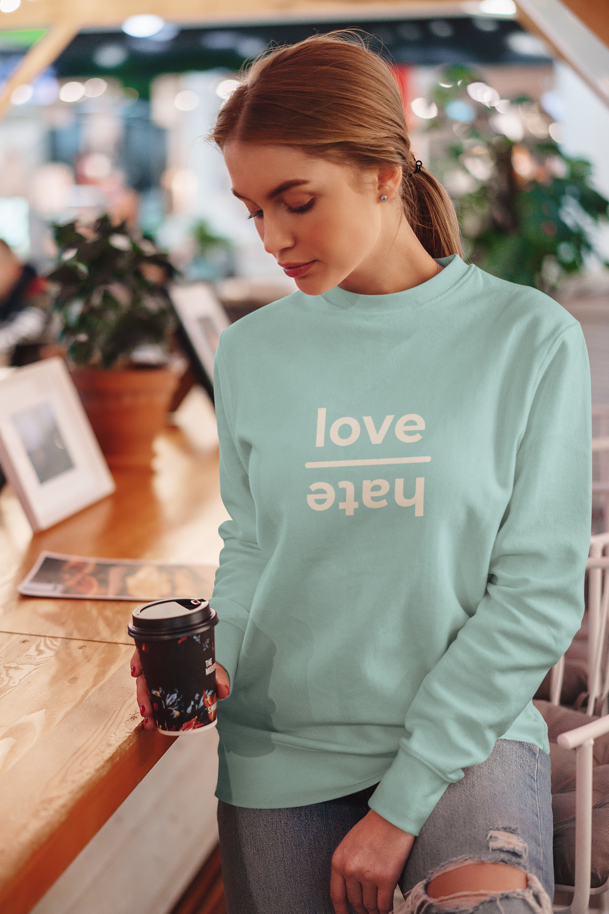 Love over Hate Crewneck