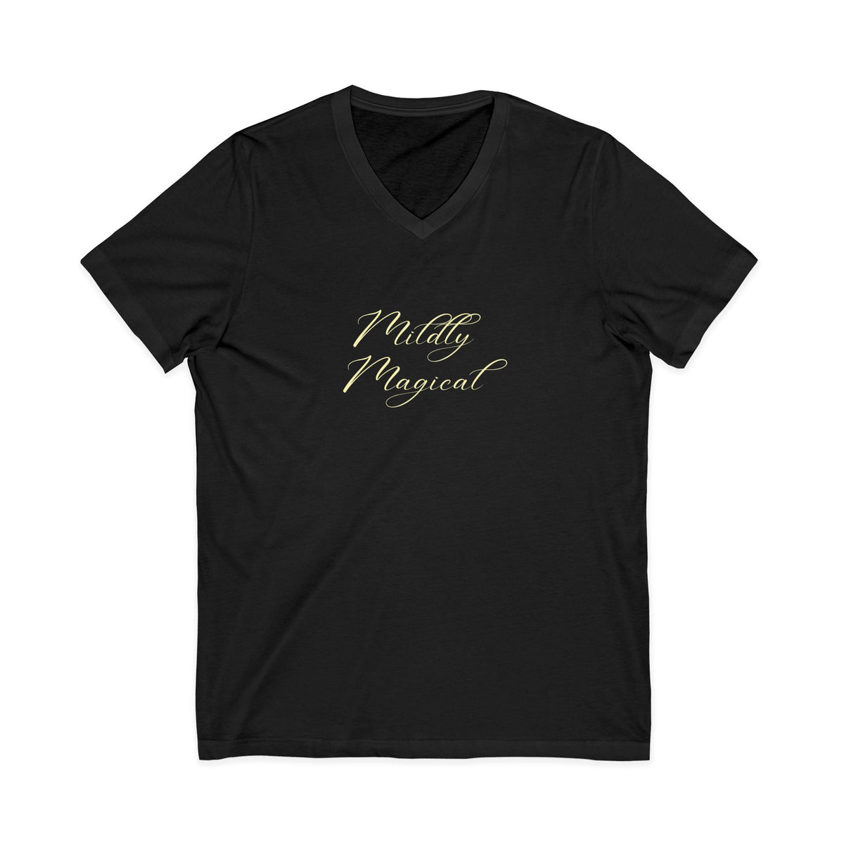 Mildly Magical | Unisex Graphic V-neck | Affirmation T-shirt | The MindfulMe Company