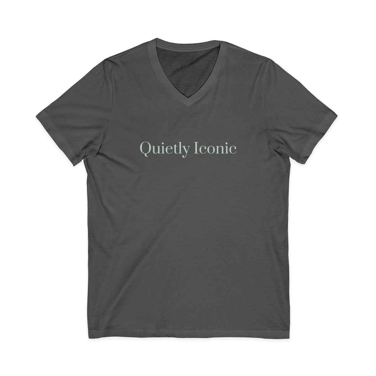 Quietly Iconic | Unisex V-neck | Affirmation T-shirt | The MindfulMe Company