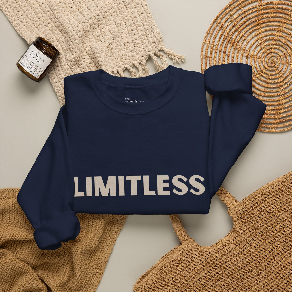 Limitless | Unisex Graphic Crewneck | Affirmation Sweatshirt | The MindfulMe Company