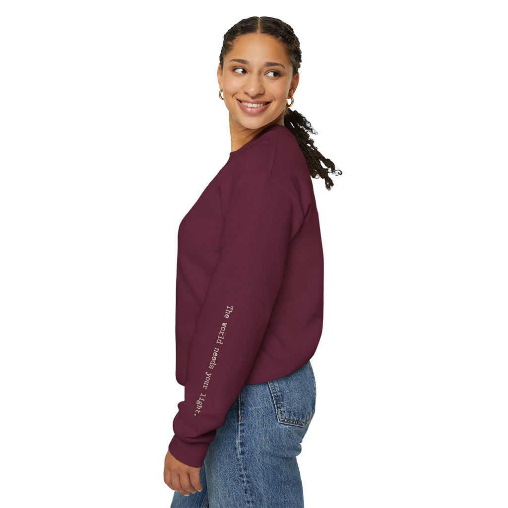Human Sunshine | Unisex Graphic Crewneck | Affirmation Sweatshirt | The MindfulMe Company