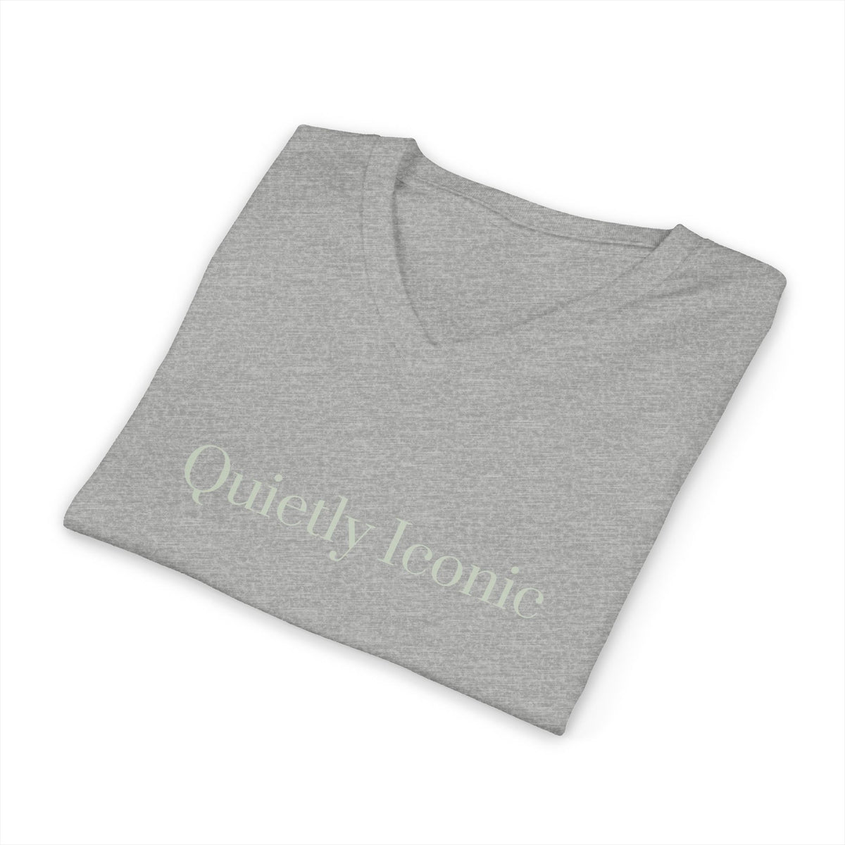 Quietly Iconic | Unisex V-neck | Affirmation T-shirt | The MindfulMe Company