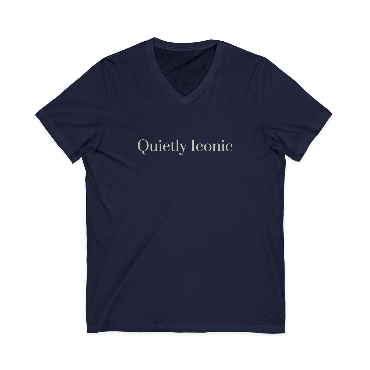 Quietly Iconic | Unisex V-neck | Affirmation T-shirt | The MindfulMe Company