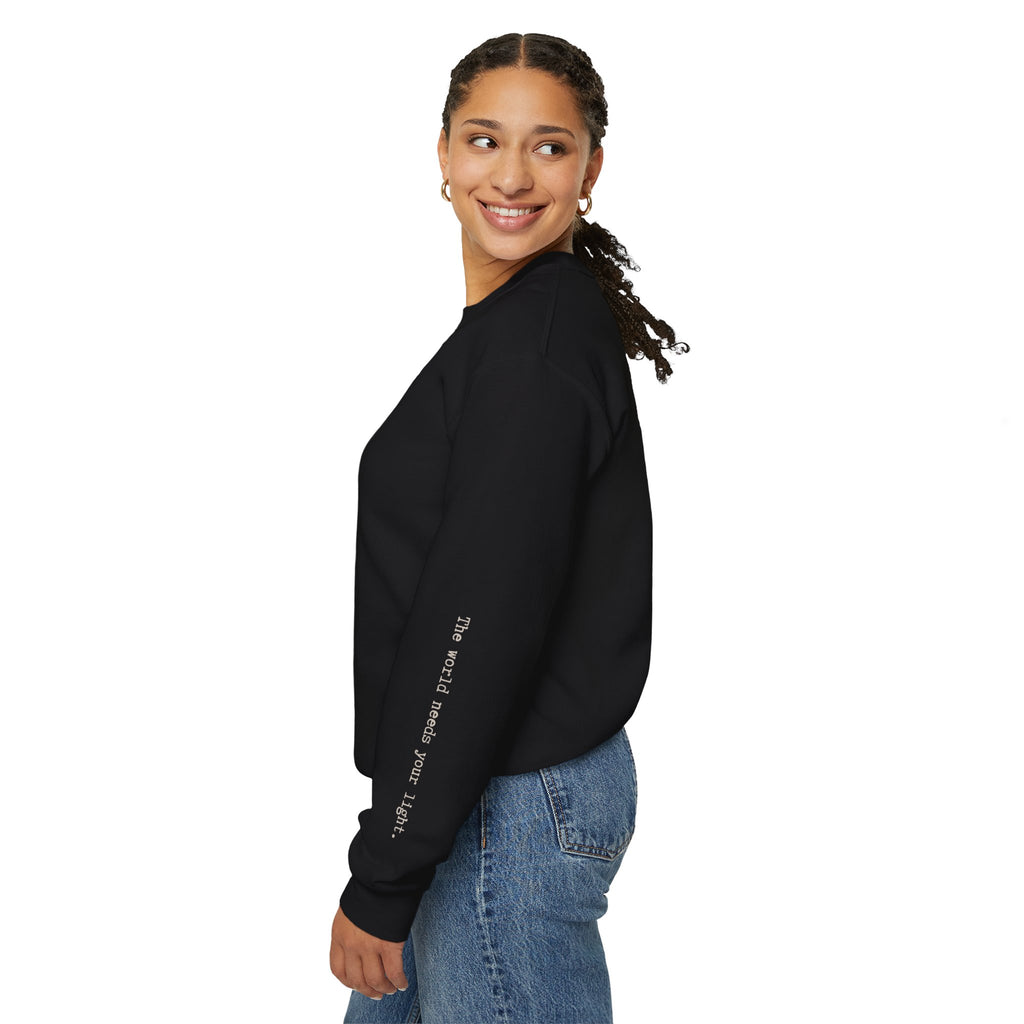 Human Sunshine | Unisex Graphic Crewneck | Affirmation Sweatshirt | The MindfulMe Company
