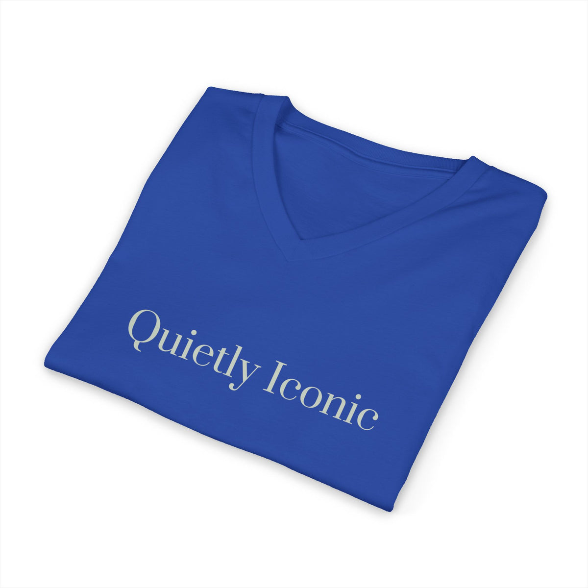 Quietly Iconic | Unisex V-neck | Affirmation T-shirt | The MindfulMe Company