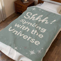 Throw Blanket - Syncing with the Universe - Misty Sage