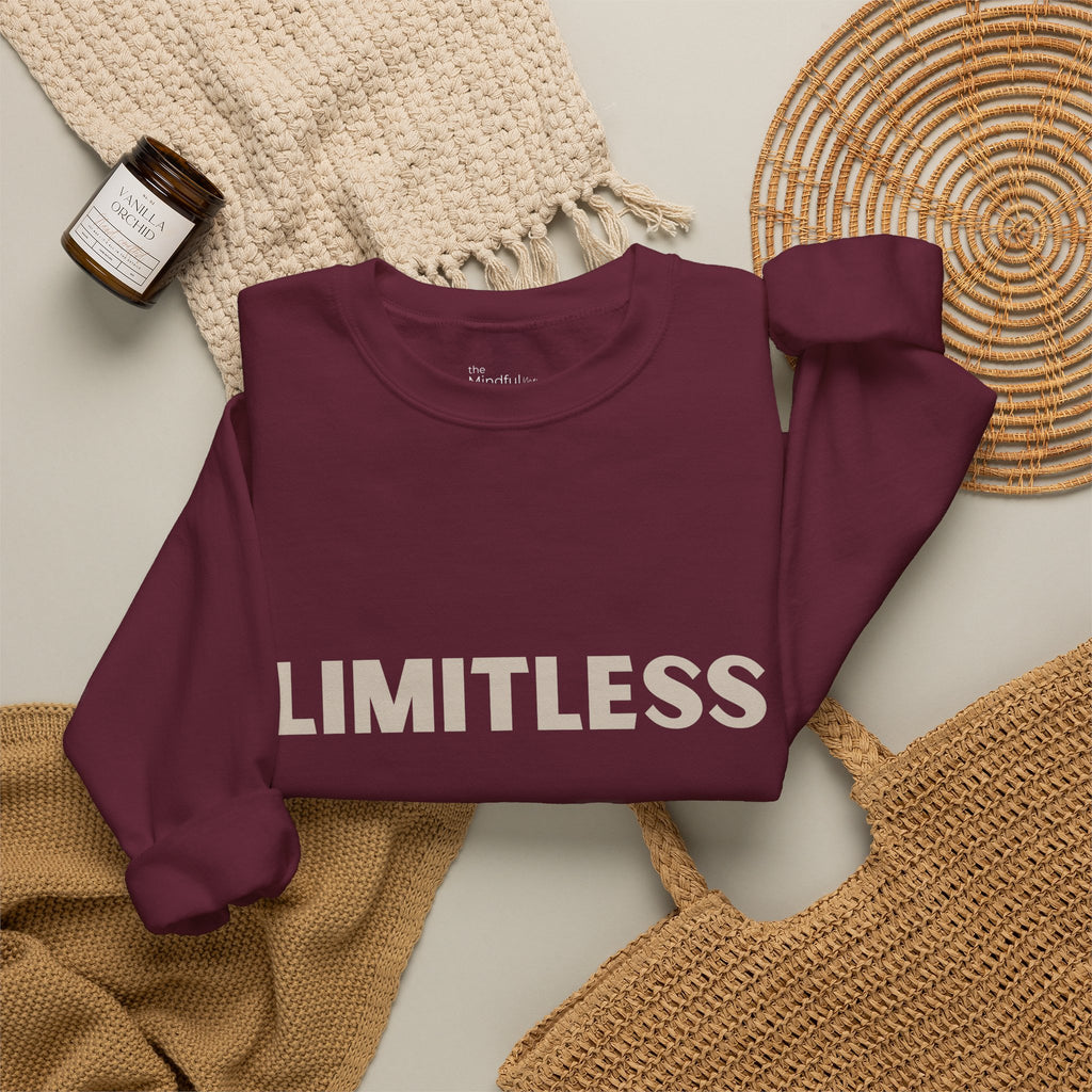 Limitless | Unisex Graphic Crewneck | Affirmation Sweatshirt | The MindfulMe Company
