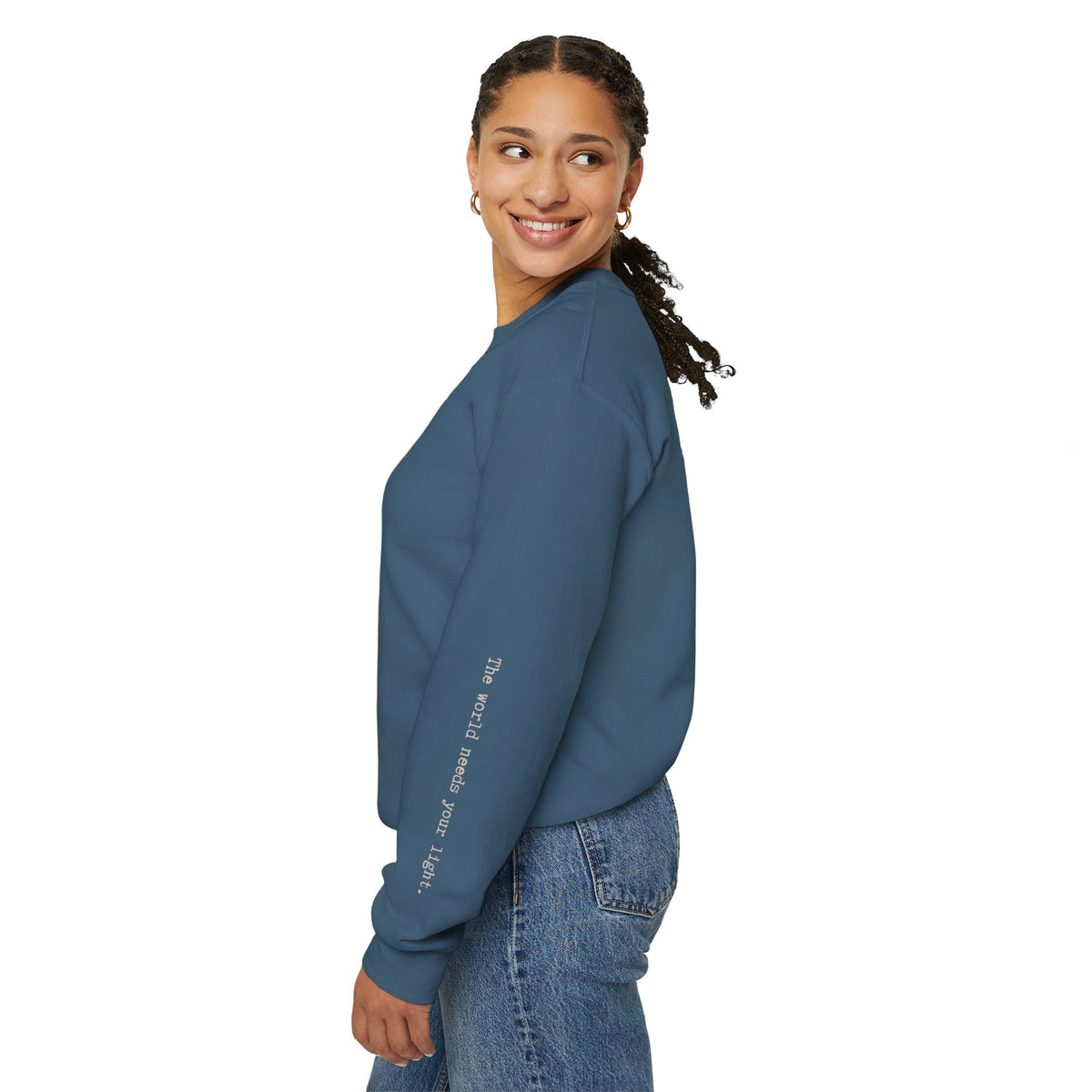 Human Sunshine | Unisex Graphic Crewneck | Affirmation Sweatshirt | The MindfulMe Company