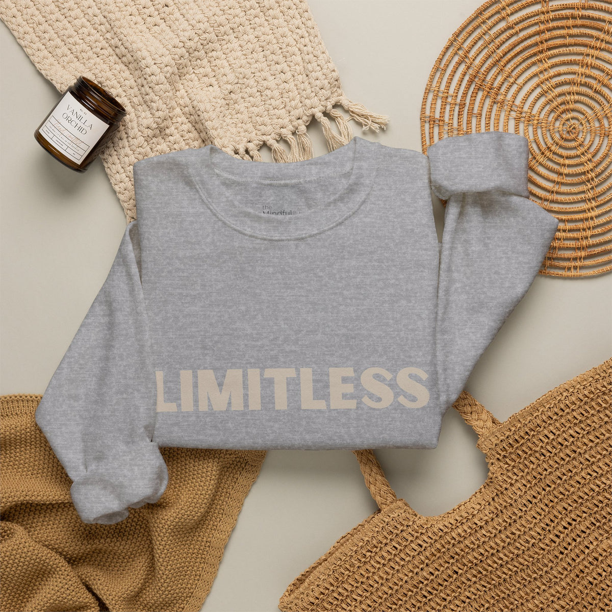 Limitless | Unisex Graphic Crewneck | Affirmation Sweatshirt | The MindfulMe Company