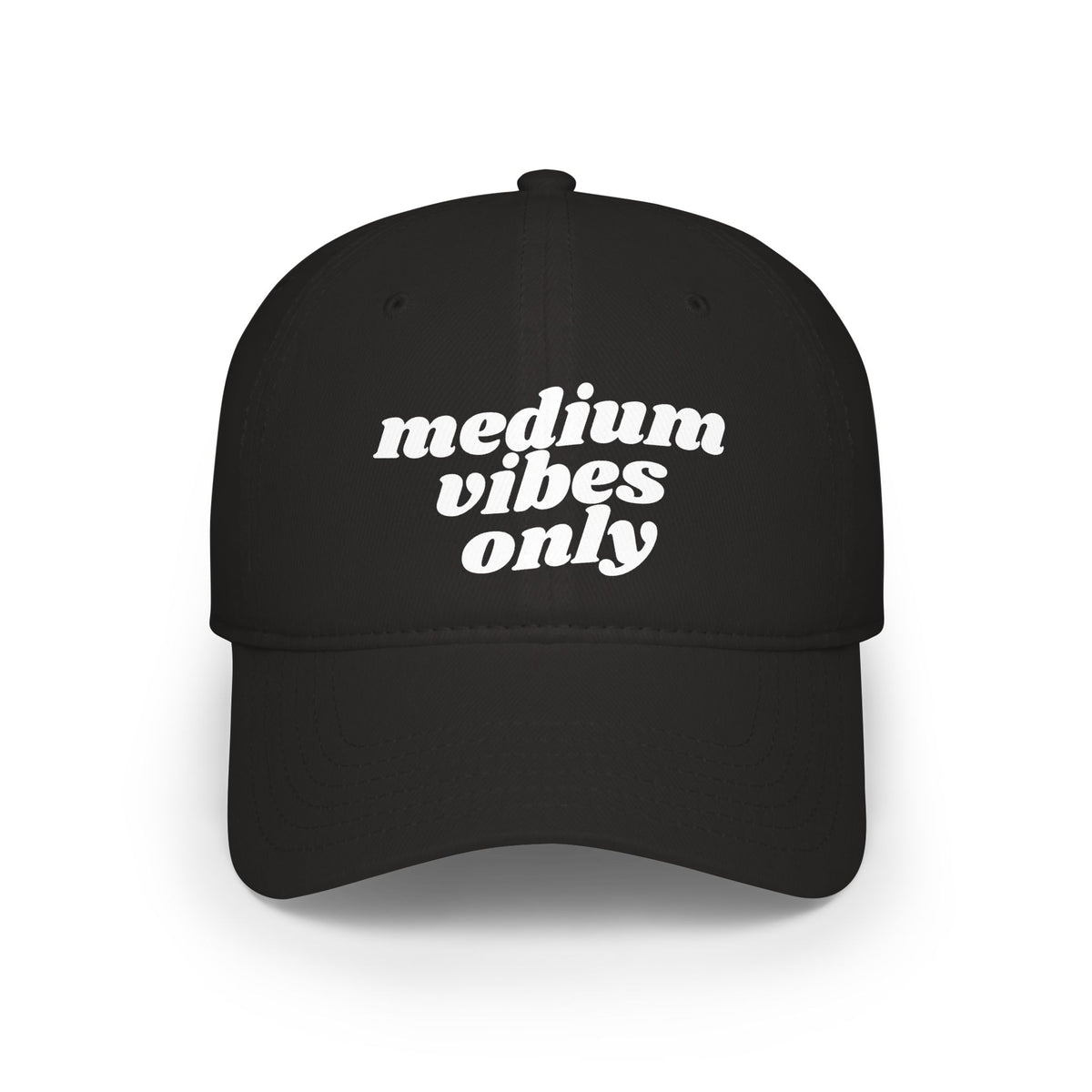 Medium Vibes Only - Baseball Cap - DTG